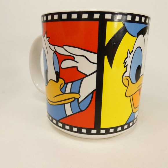 Vintage Disney Donald Duck Mug Sailor , Smile, Angry Face Official Disney UEJYZ - Picture 2 of 11